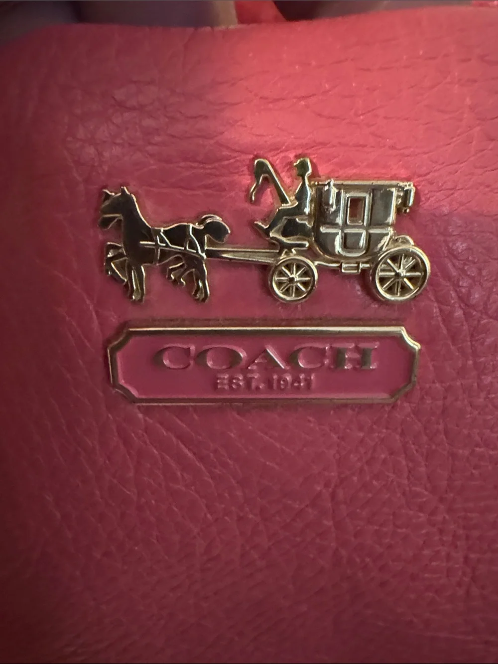 Coach Coral Pink Madison Isabella Hobo pebbled Leather Shoulder Bag